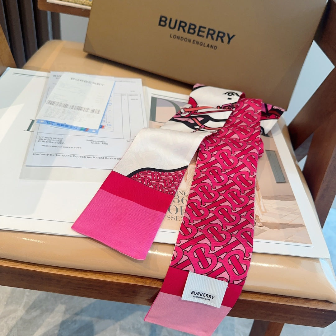 BURBERRY BBR RIBBON 160 CM IN SILK 583533