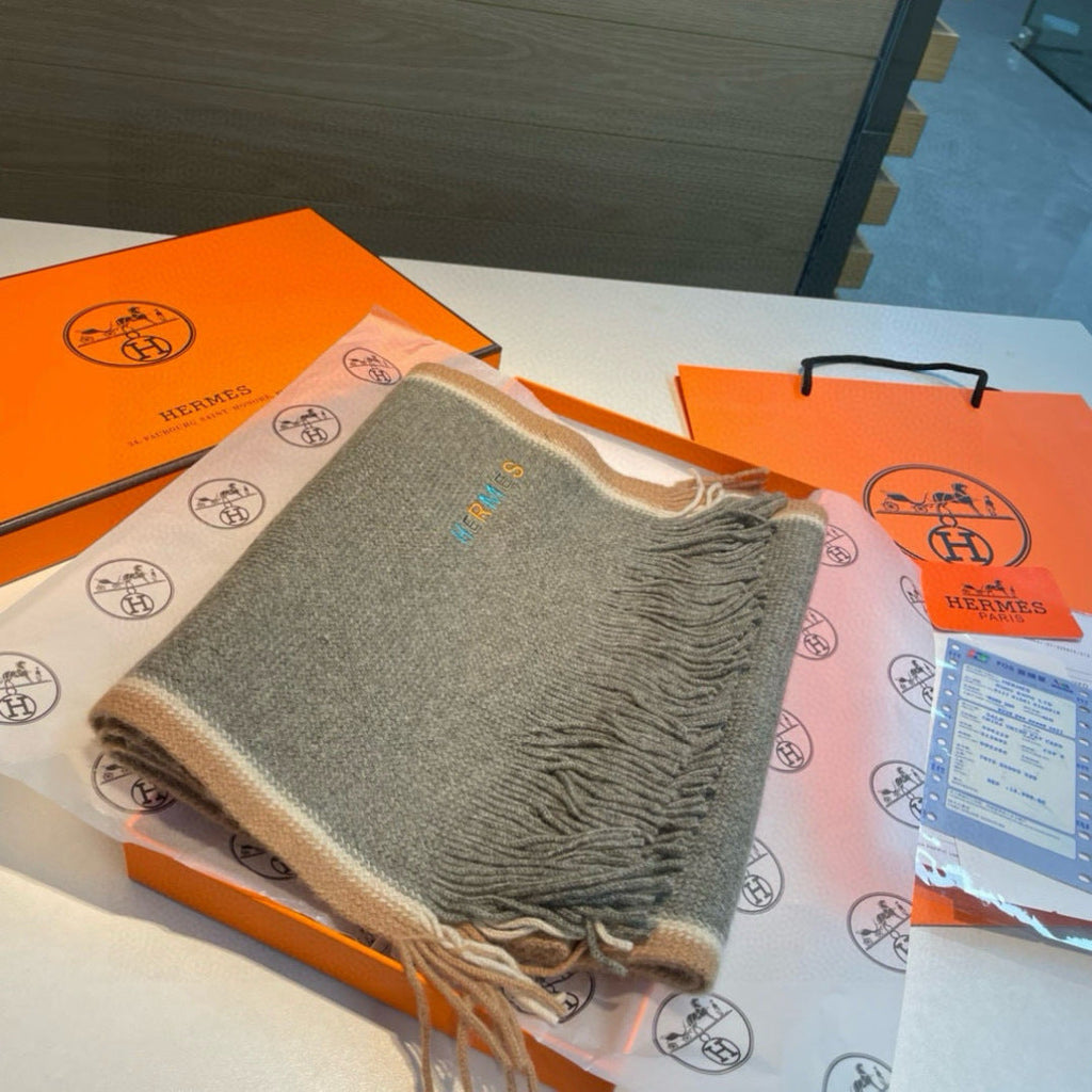 HERMES HERMES 25S SCARF 180 IN CASERE 989878