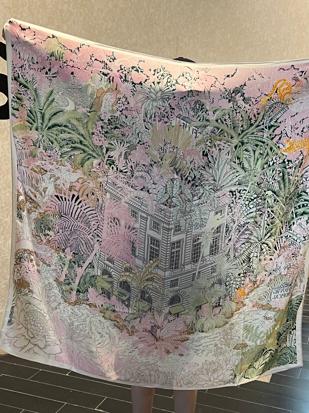 HERMES HERMES 25S SCARF 140 IN SILK CASERE 987478
