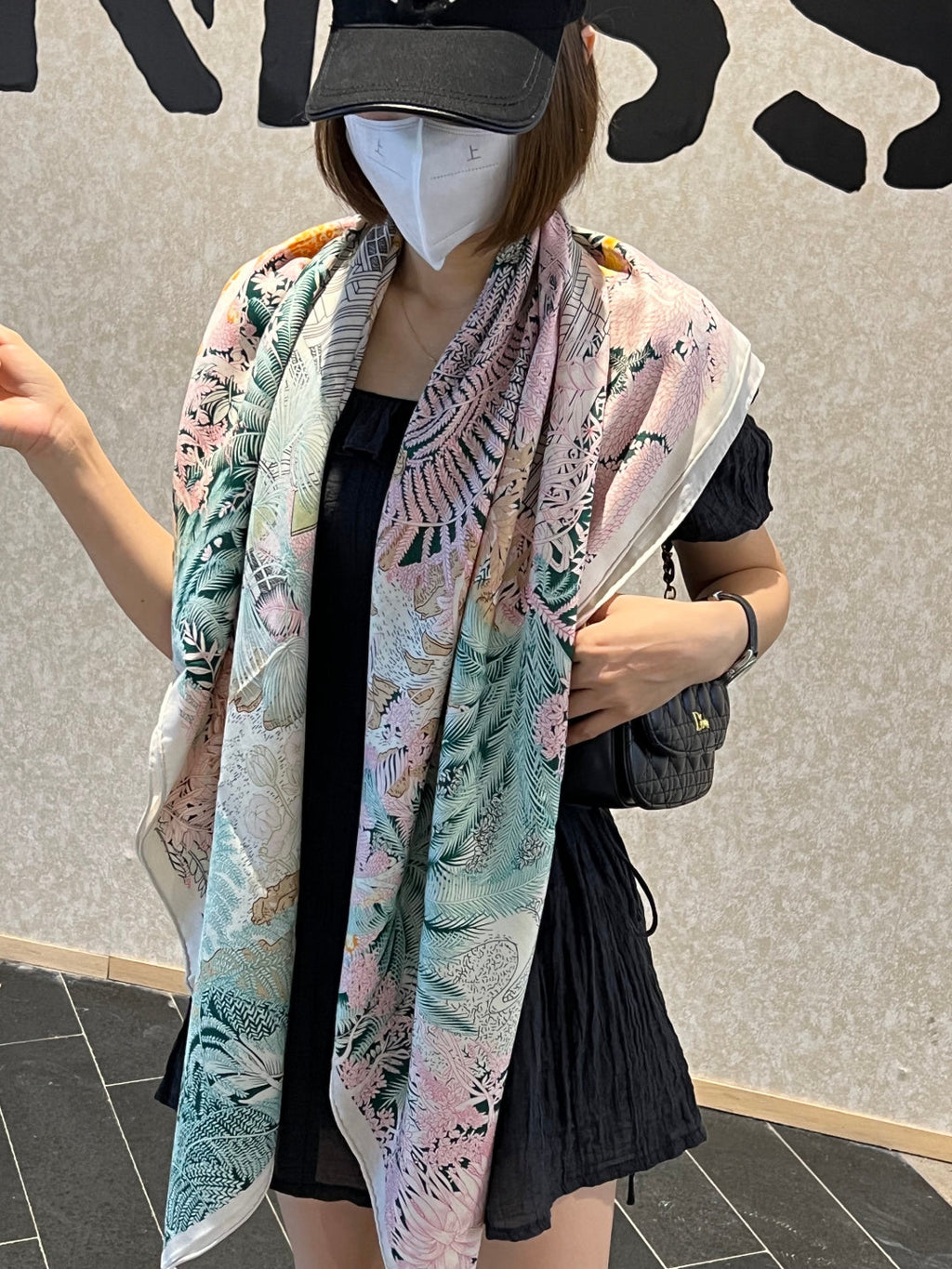 HERMES HERMES 25S SCARF 140 IN SILK CASERE 987478