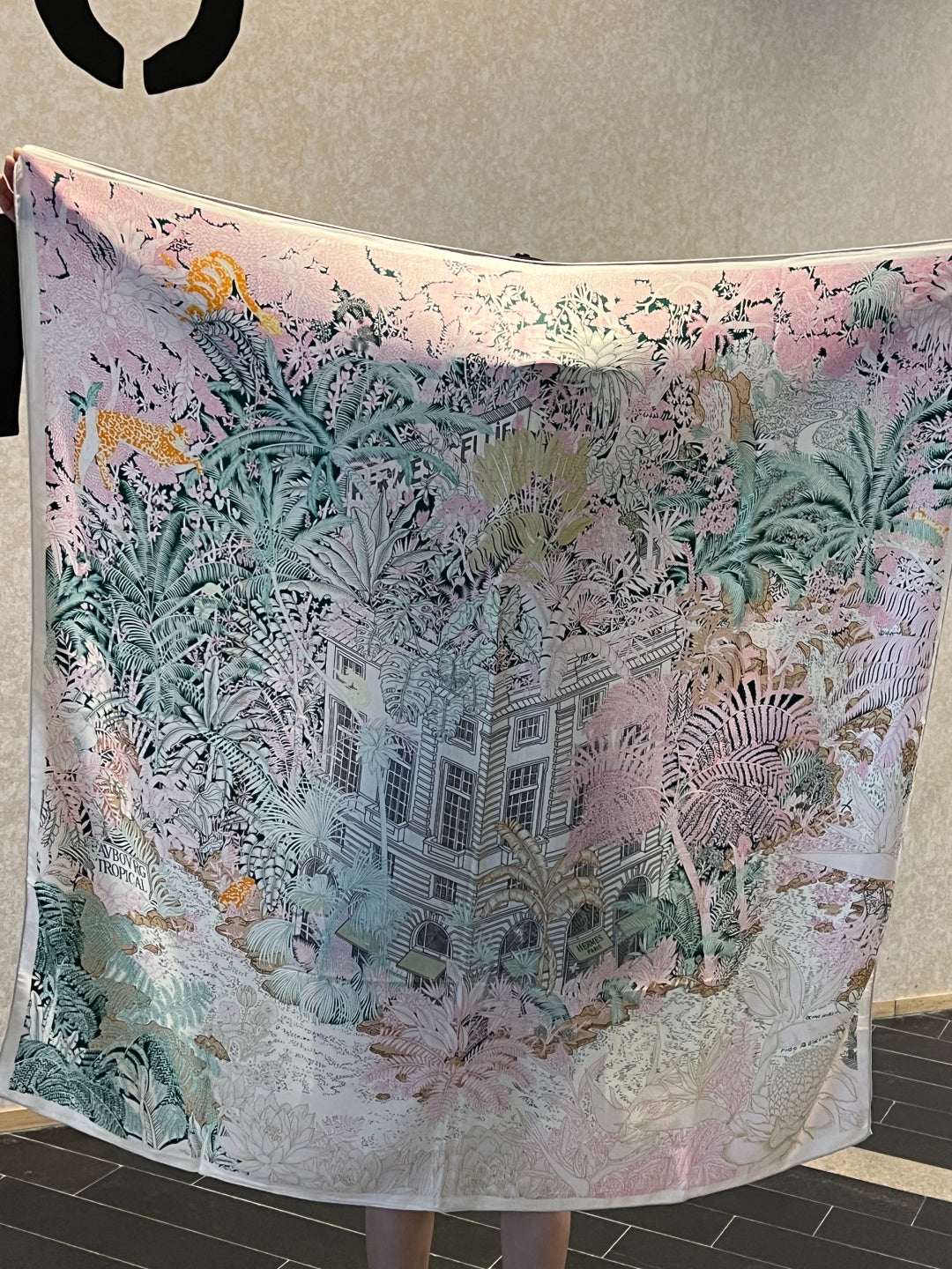 HERMES HERMES 25S SCARF 140 IN SILK CASERE 987478