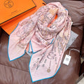 HERMES HERMES 25S SCARF 135 IN SILK CASERE 987501