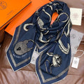 HERMES HERMES 25S SCARF 137 IN SILK CASERE 991690