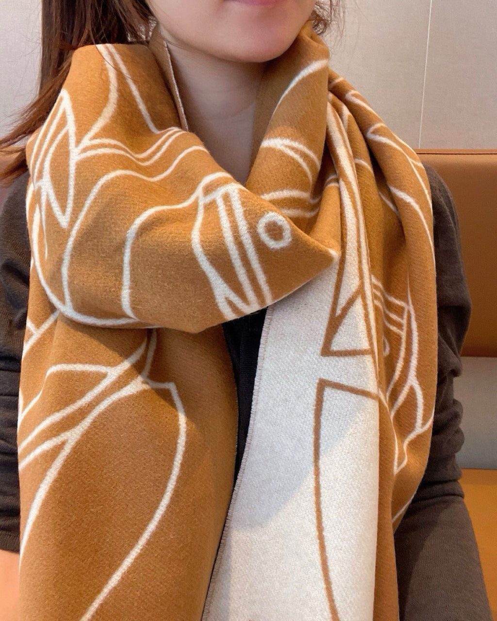 HERMES HERMES 25S SCARF 195 IN CASERE 989851