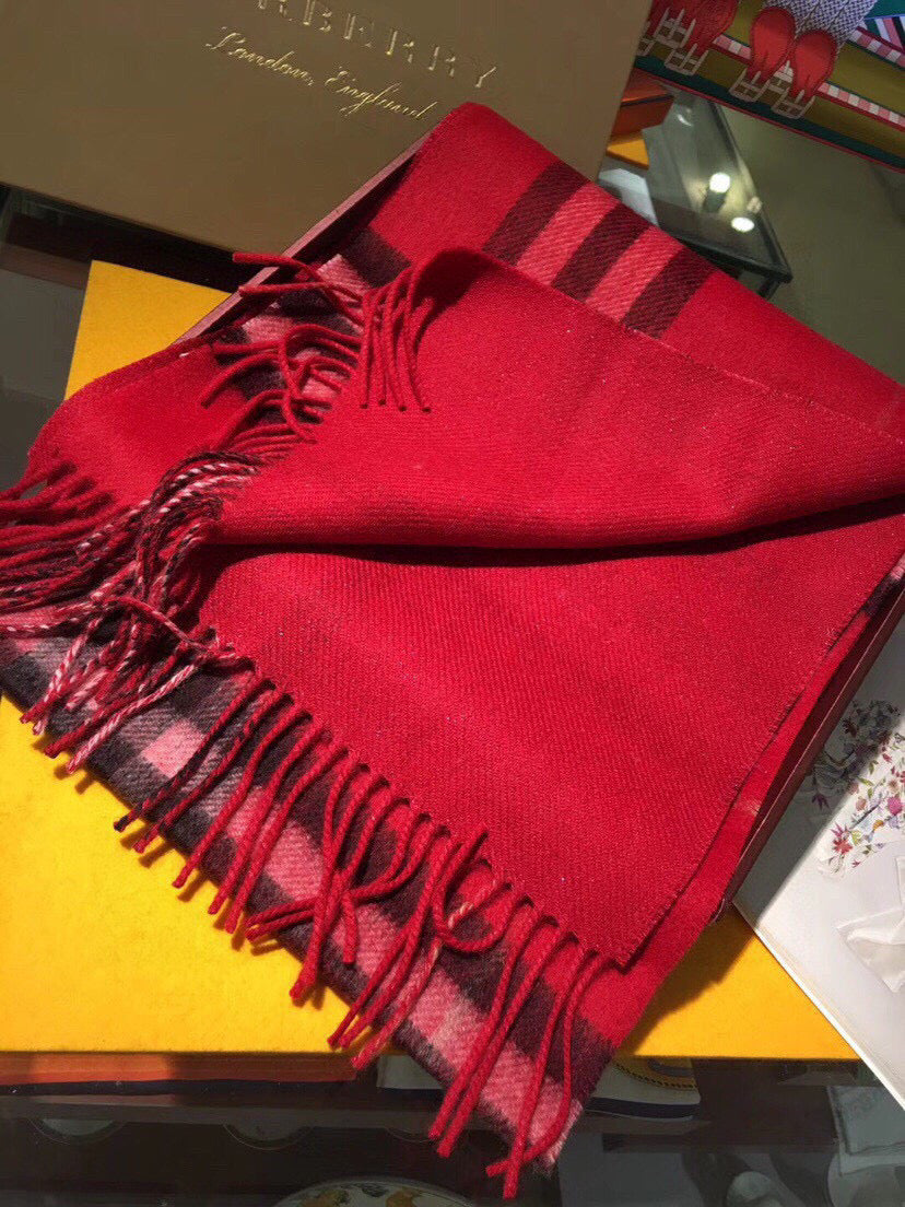 BURBERRY BBR SCARF 168 CM IN CASHMERE 549655
