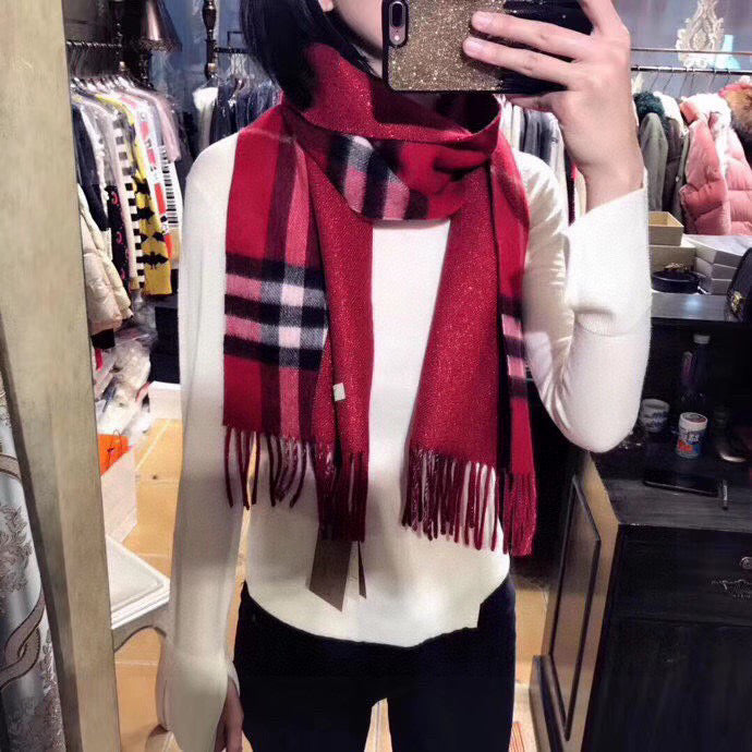 BURBERRY BBR SCARF 168 CM IN CASHMERE 549655
