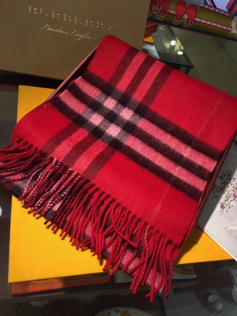 BURBERRY BBR SCARF 168 CM IN CASHMERE 549655