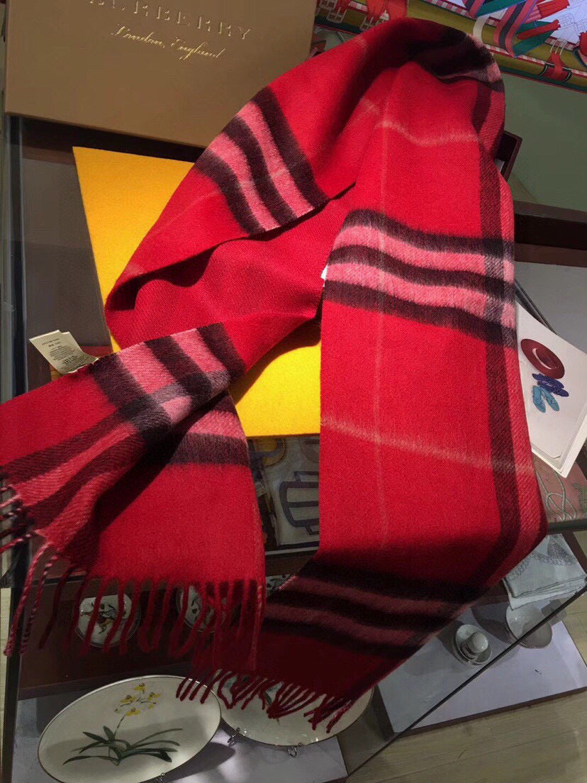 BURBERRY BBR SCARF 168 CM IN CASHMERE 549655