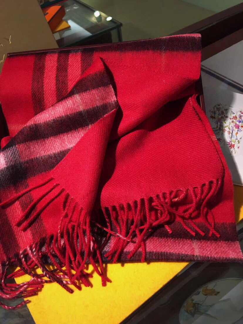 BURBERRY BBR SCARF 168 CM IN CASHMERE 549655