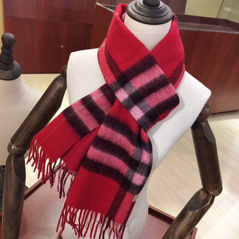 BURBERRY BBR SCARF 168 CM IN CASHMERE 549655