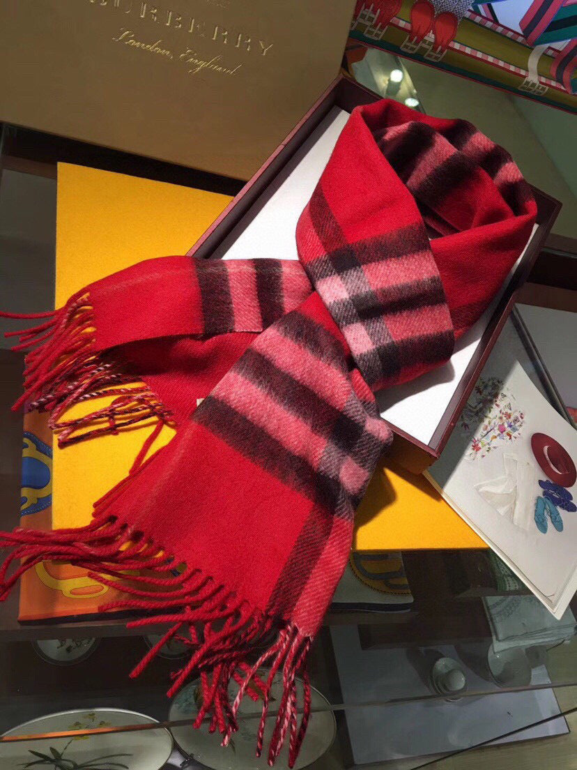 BURBERRY BBR SCARF 168 CM IN CASHMERE 549655