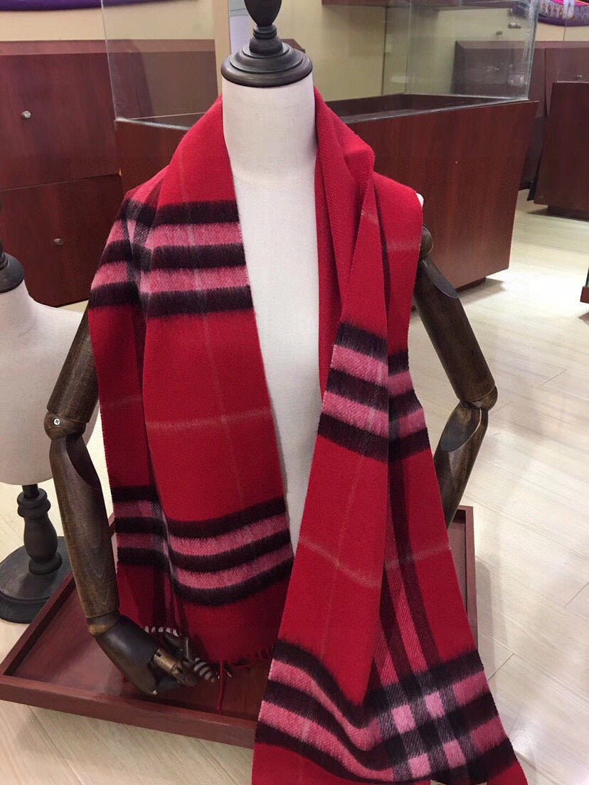 BURBERRY BBR SCARF 168 CM IN CASHMERE 549655