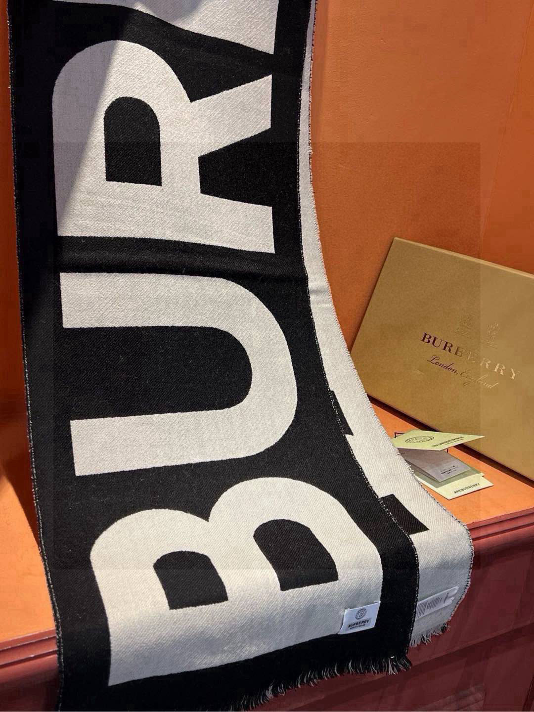 BURBERRY BBR SCARF 188 CM IN CASHMERE 551357