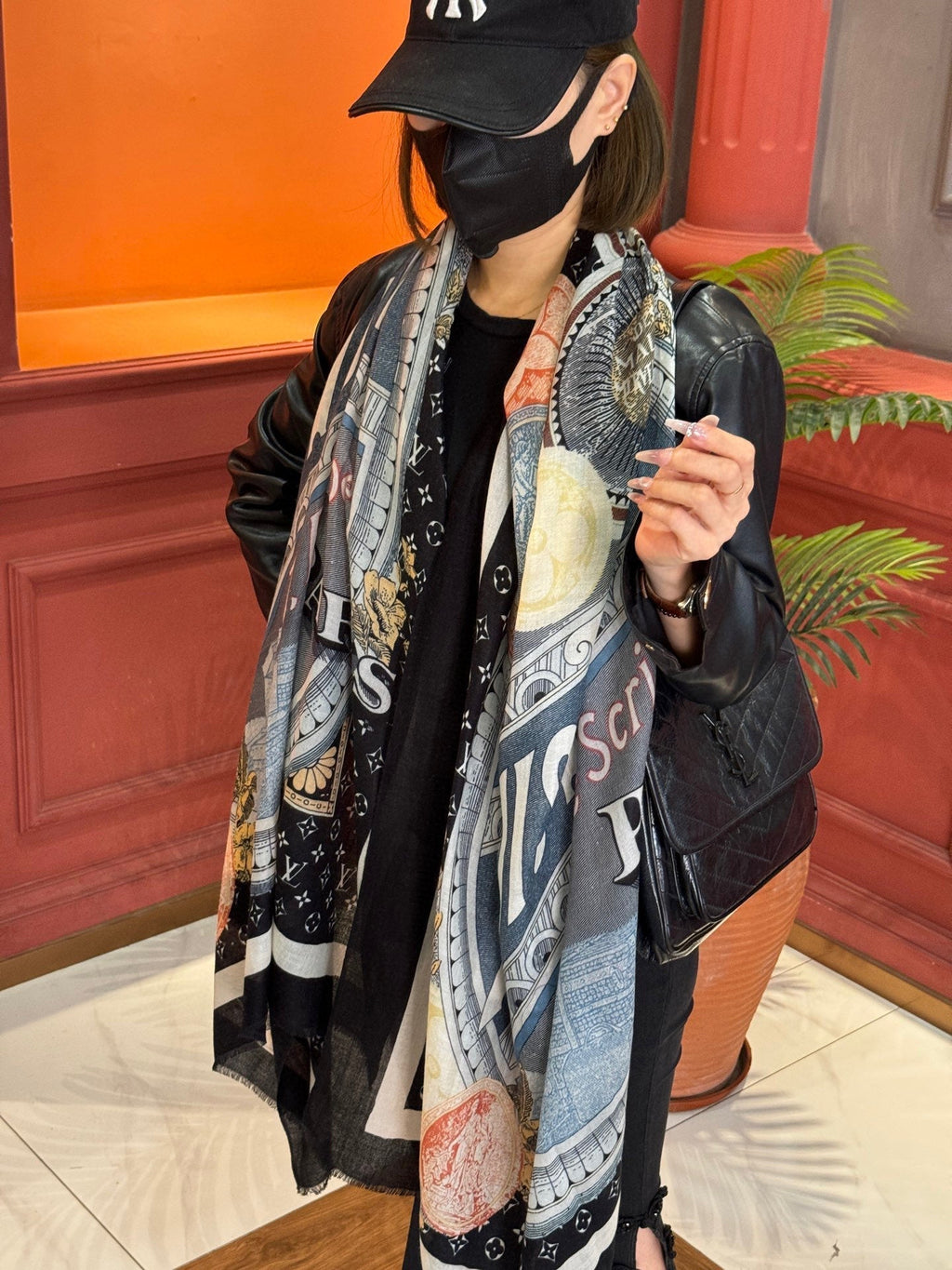 LOUIS VUITTON LV SCARF 200 CM IN CASHMERE 738531