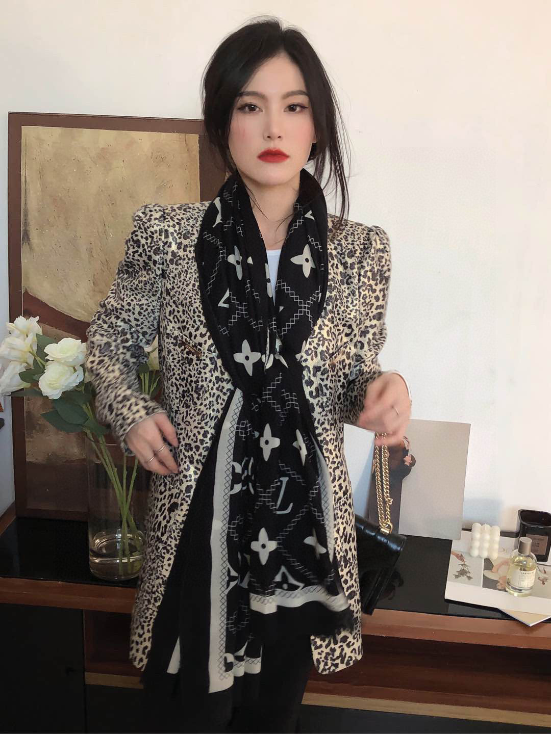 LOUIS VUITTON LV SCARF 200 CM IN CASHMERE 738534