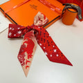 HERMES HERMES 25S SILK NECKERCHIEF 86 IN SILK 714352
