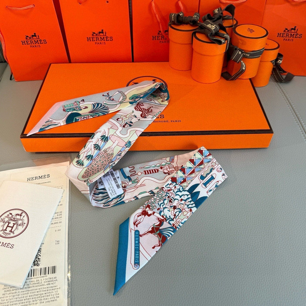 HERMES HERMES 25S SCARF 86 IN SILK 853141