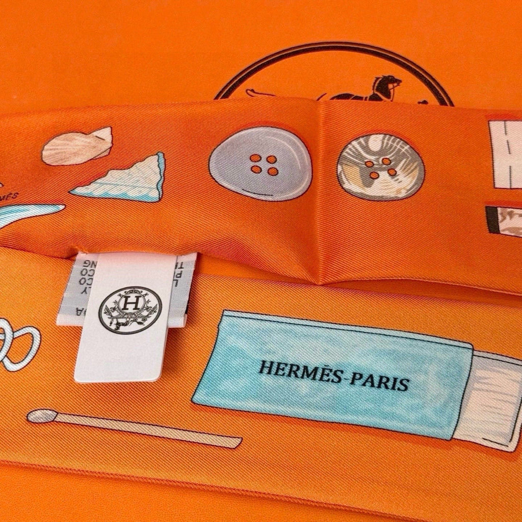 HERMES HERMES 25S SCARF TWILLY 86 IN SILK 987336