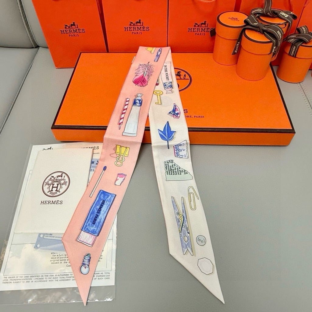 HERMES HERMES 25S SCARF TWILLY 86 IN SILK 987337