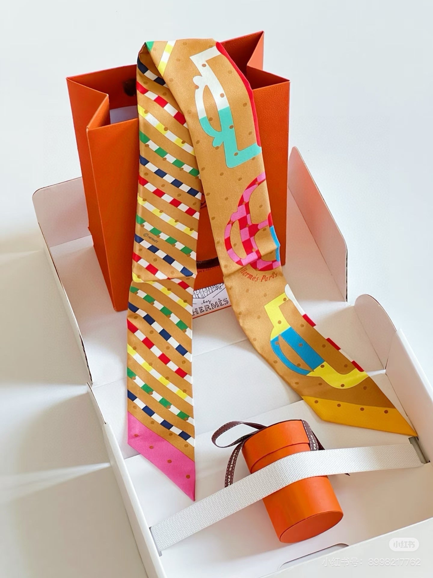 HERMES HERMES 25S SCARF TWILLY 86 IN SILK 987339