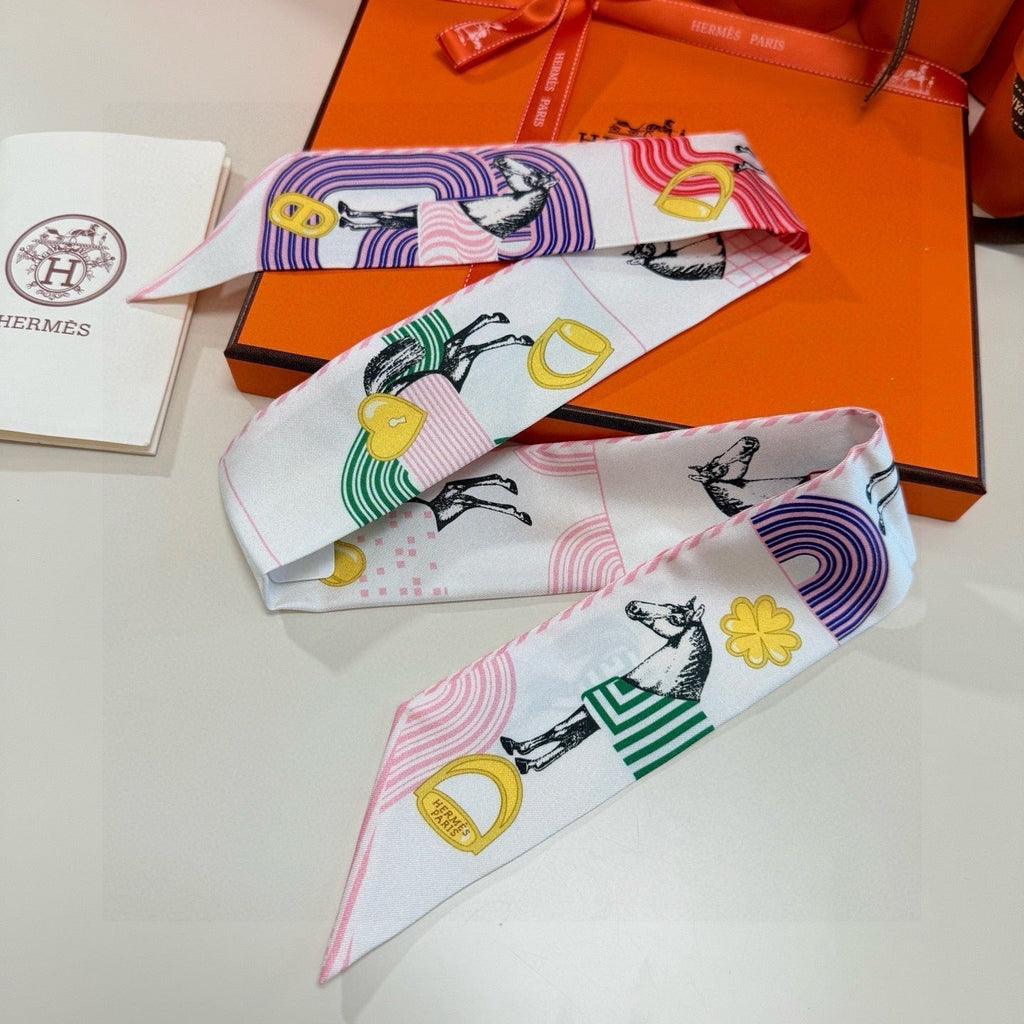 HERMES HERMES 25S SCARF TWILLY 86 IN SILK 987341