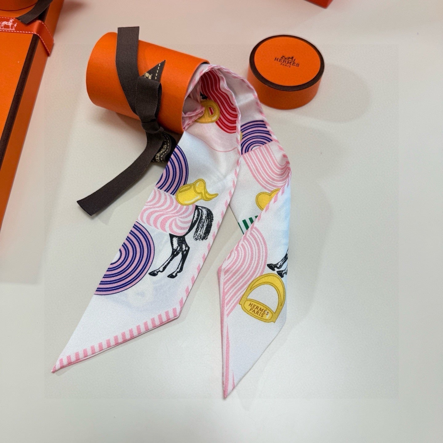 HERMES HERMES 25S SCARF TWILLY 86 IN SILK 987341