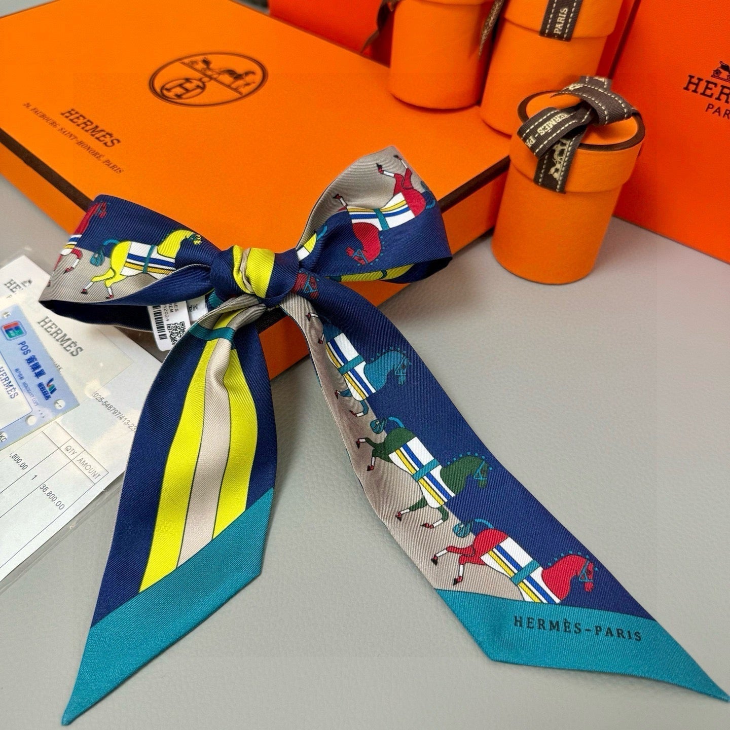 HERMES HERMES 25S TWILLY 86 IN SILK 989354