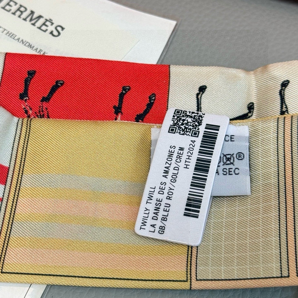 HERMES HERMES 25S NECKERCHIEF 86 IN SILK 991550