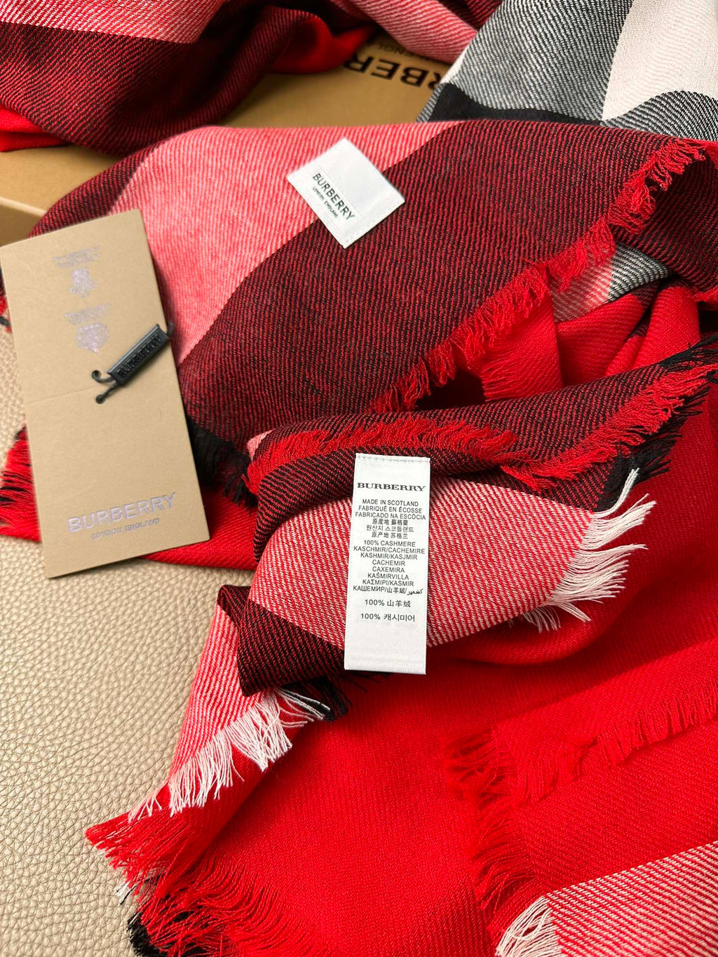 BURBERRY BBR SCARF 200 CM IN CASHMERE 474277
