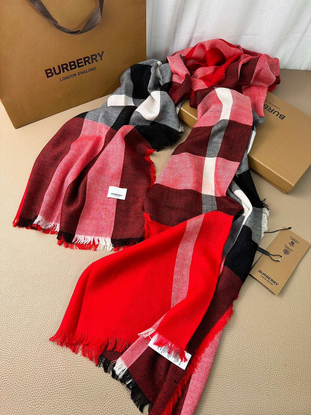 BURBERRY BBR SCARF 200 CM IN CASHMERE 474277