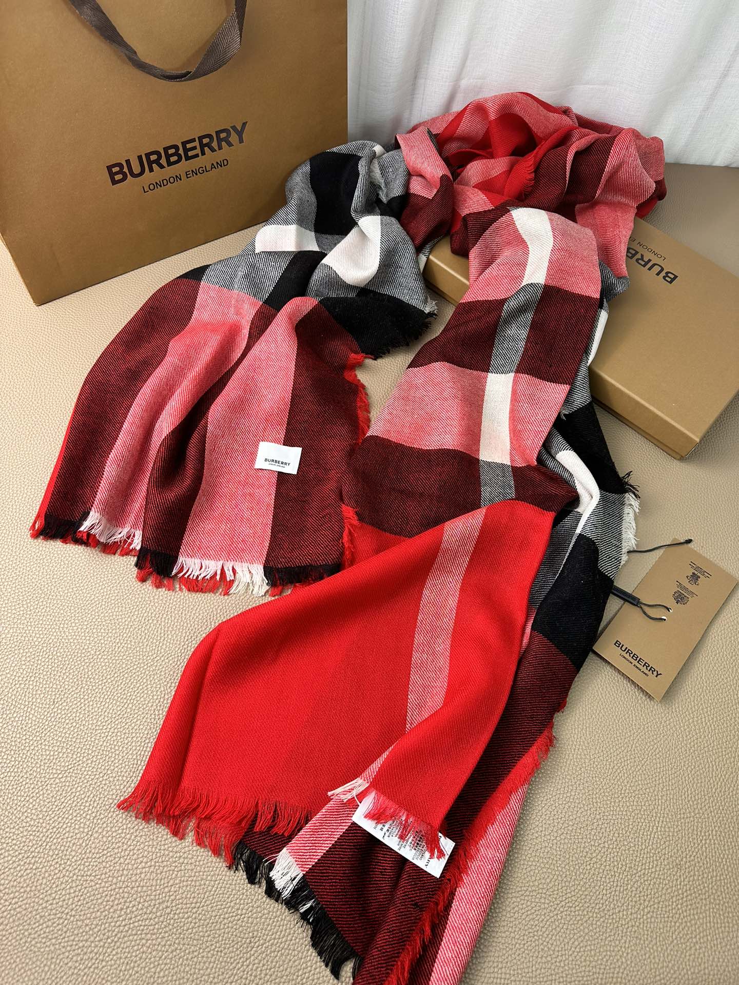BURBERRY BBR SCARF 200 CM IN CASHMERE 474277