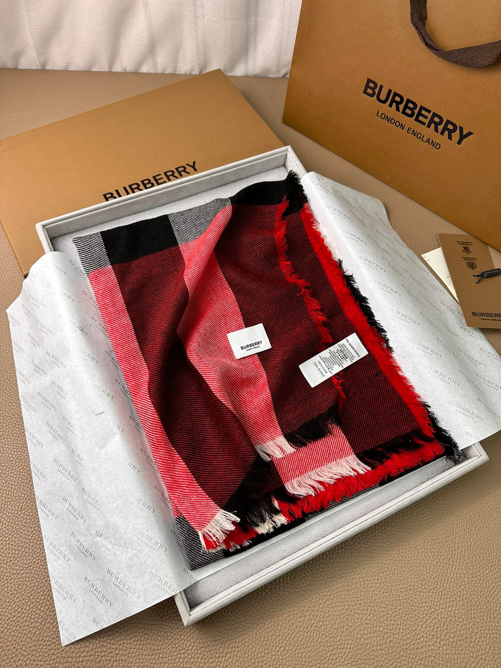 BURBERRY BBR SCARF 200 CM IN CASHMERE 474277