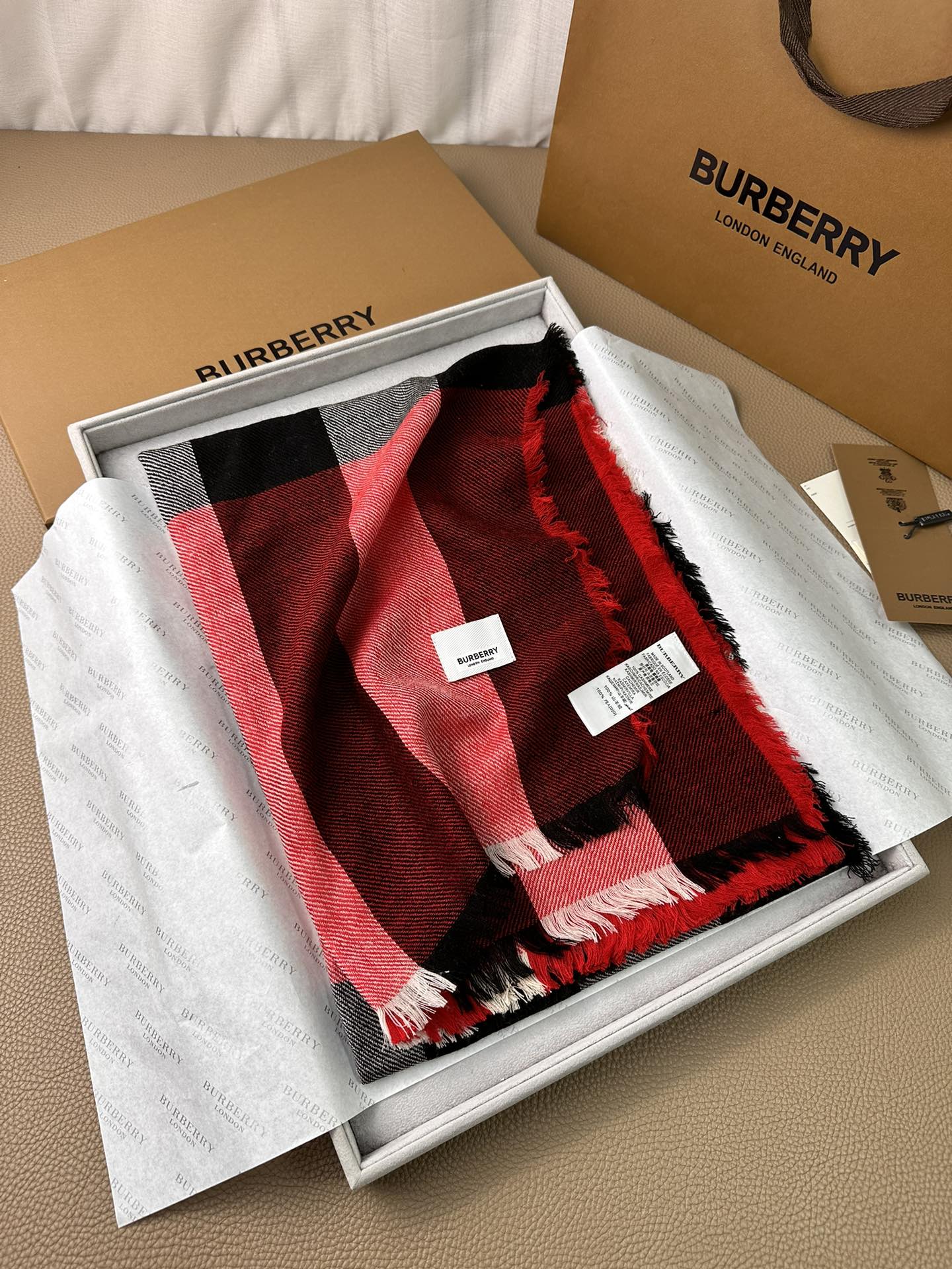 BURBERRY BBR SCARF 200 CM IN CASHMERE 474277