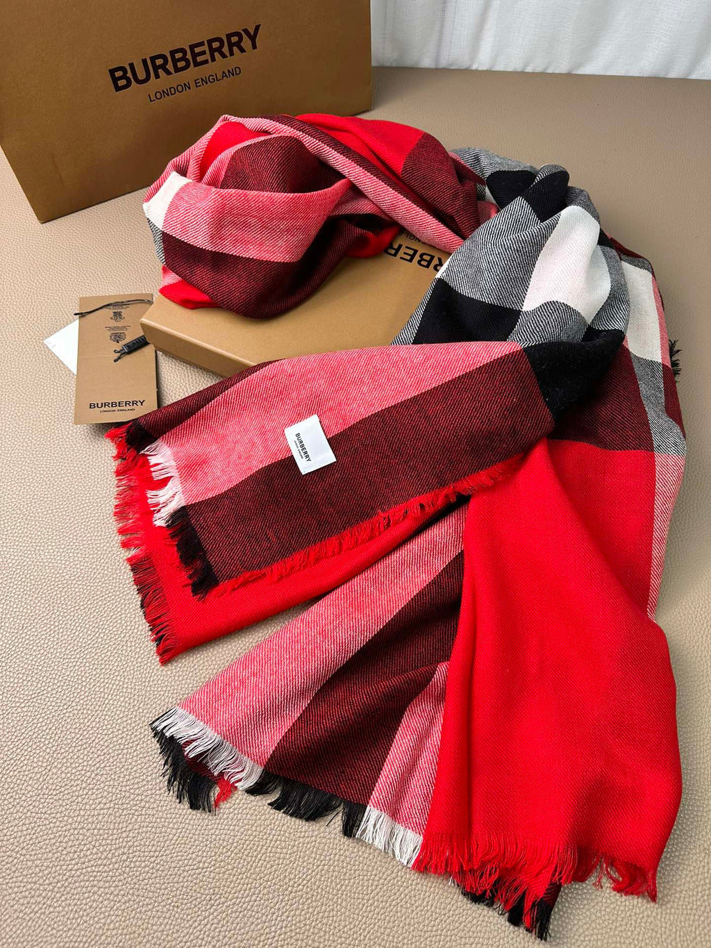 BURBERRY BBR SCARF 200 CM IN CASHMERE 474277