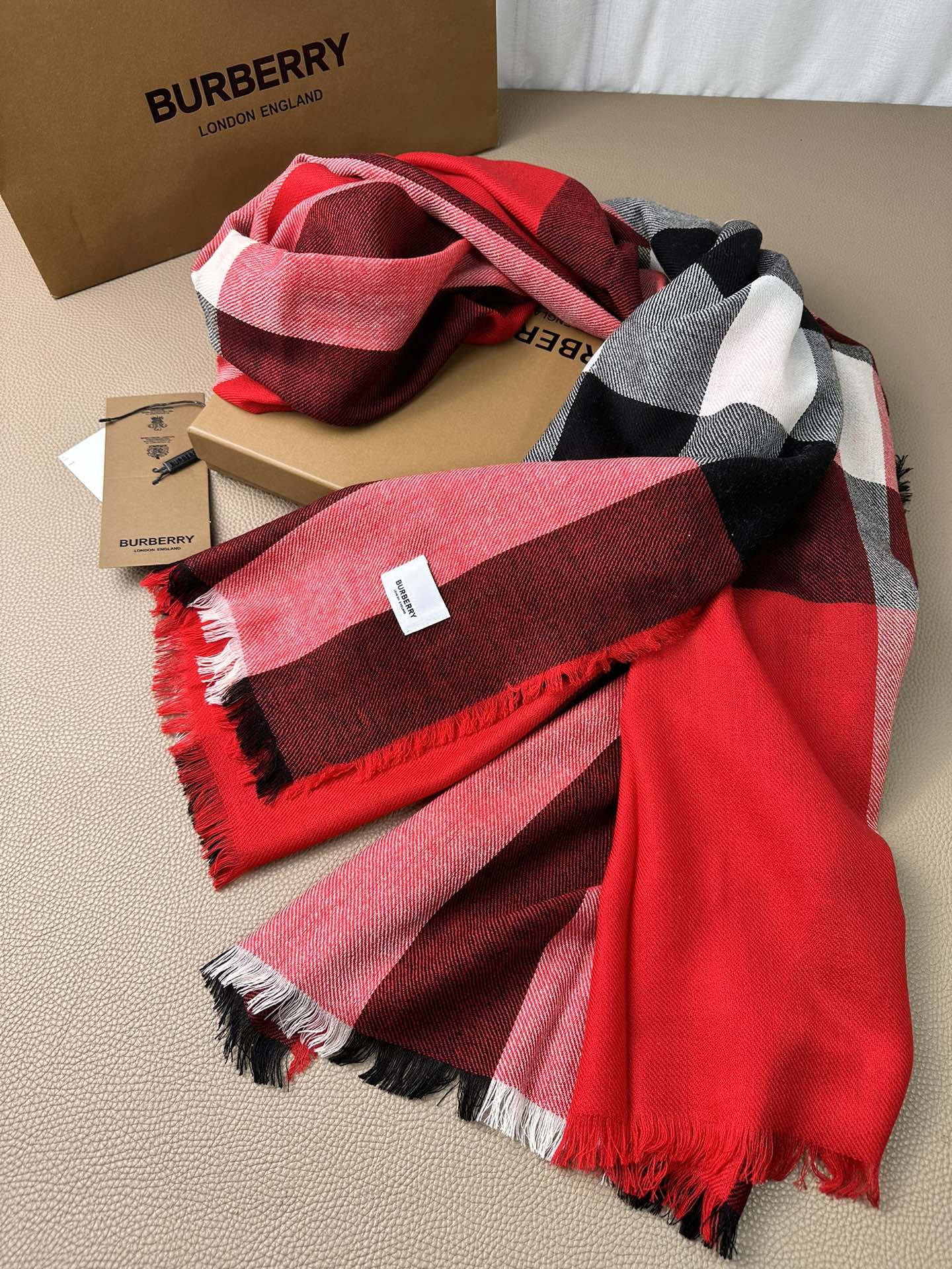 BURBERRY BBR SCARF 200 CM IN CASHMERE 474277