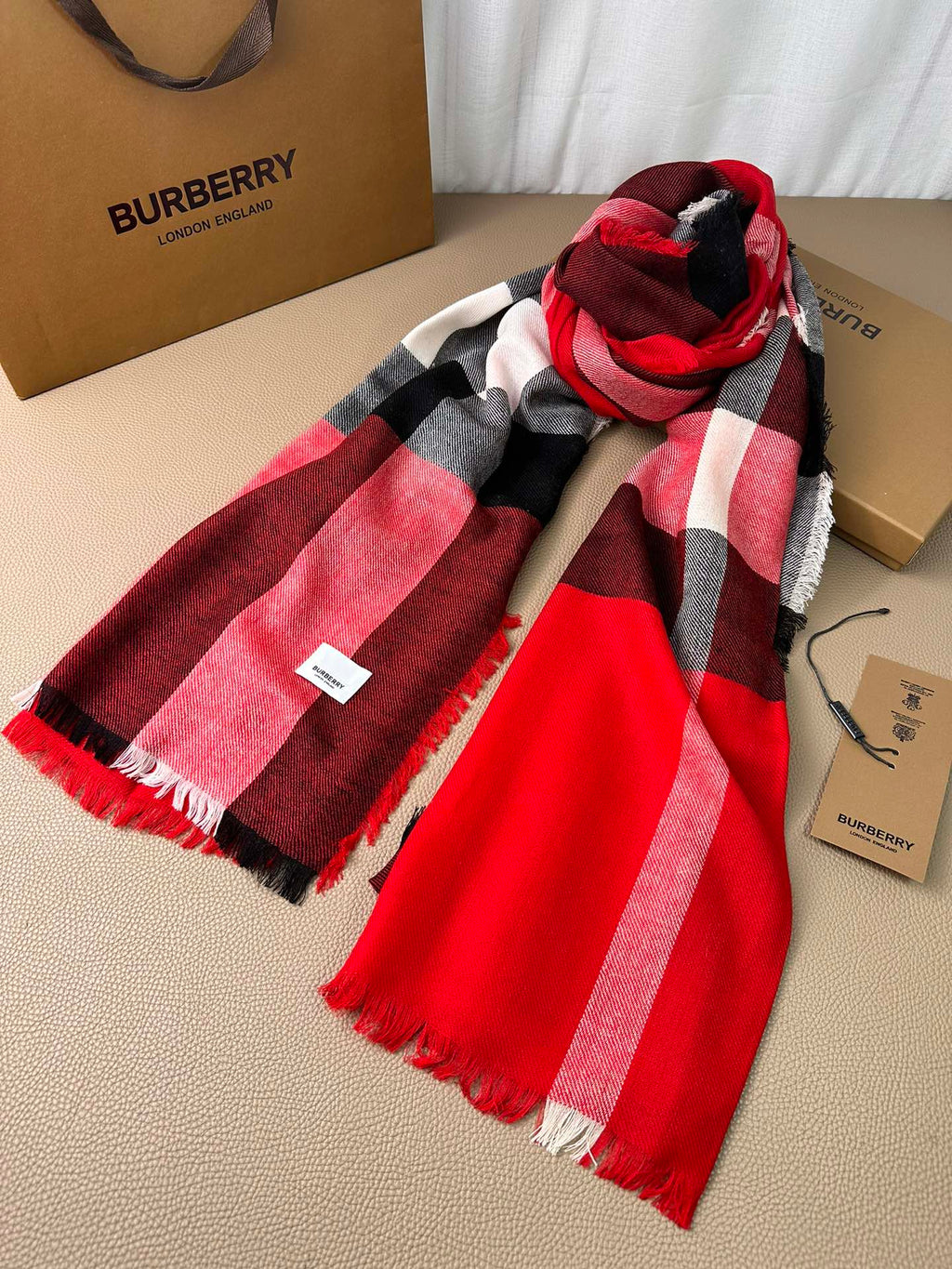BURBERRY BBR SCARF 200 CM IN CASHMERE 474277