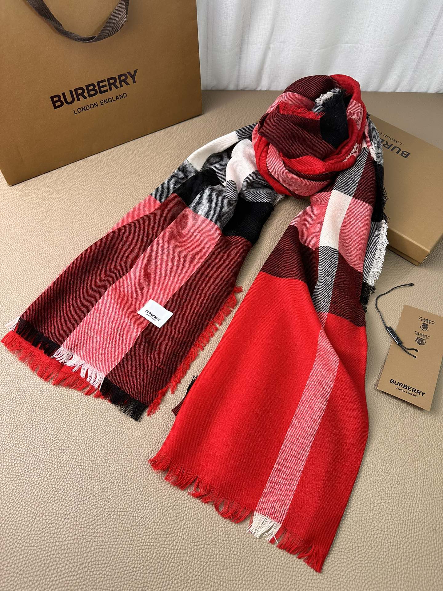 BURBERRY BBR SCARF 200 CM IN CASHMERE 474277