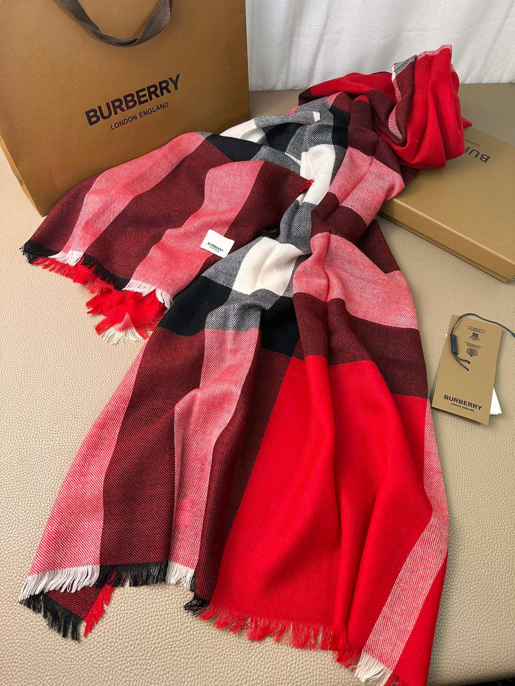 BURBERRY BBR SCARF 200 CM IN CASHMERE 474277