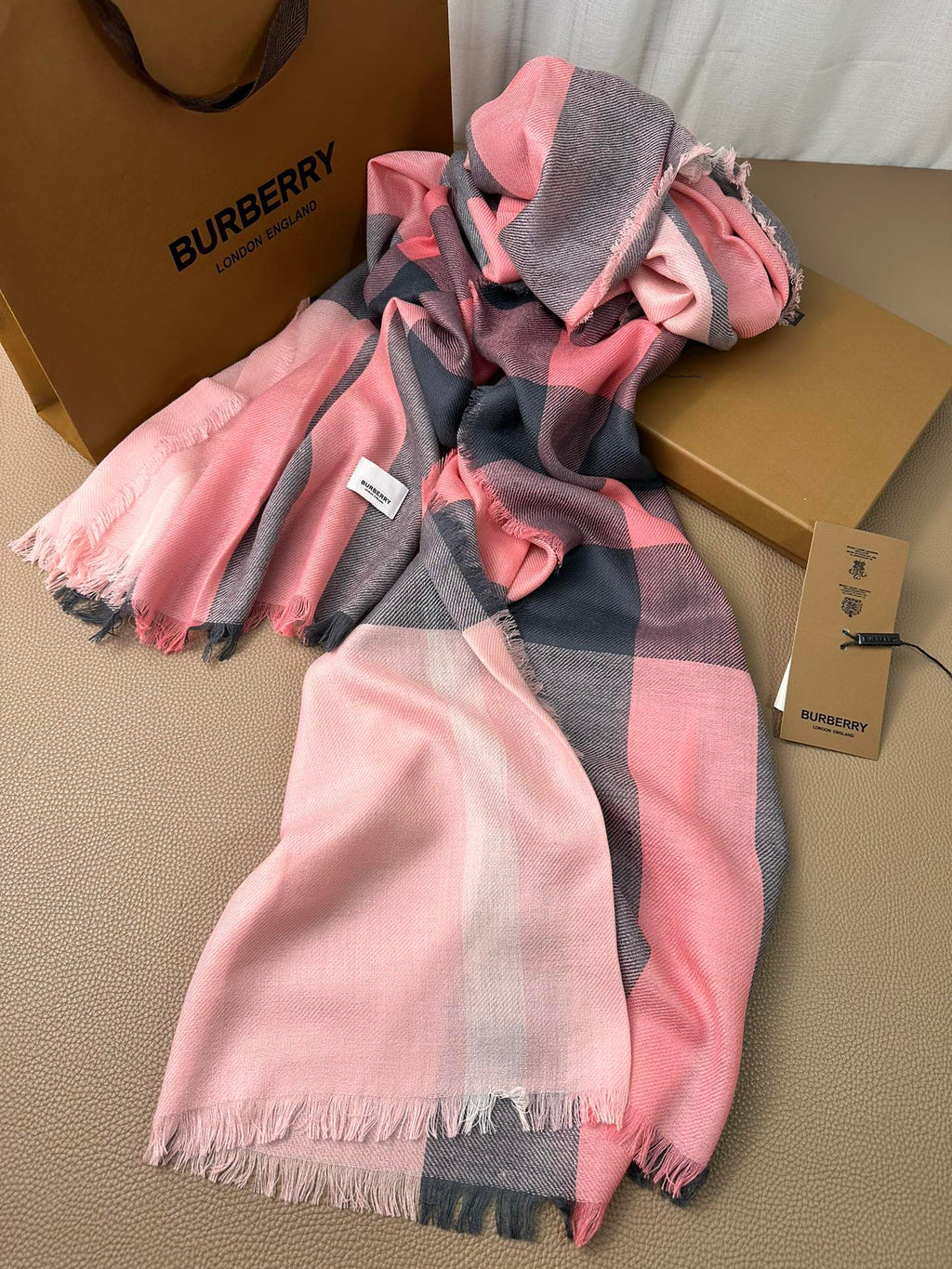 BURBERRY BBR SCARF 200 CM IN CASHMERE 474279