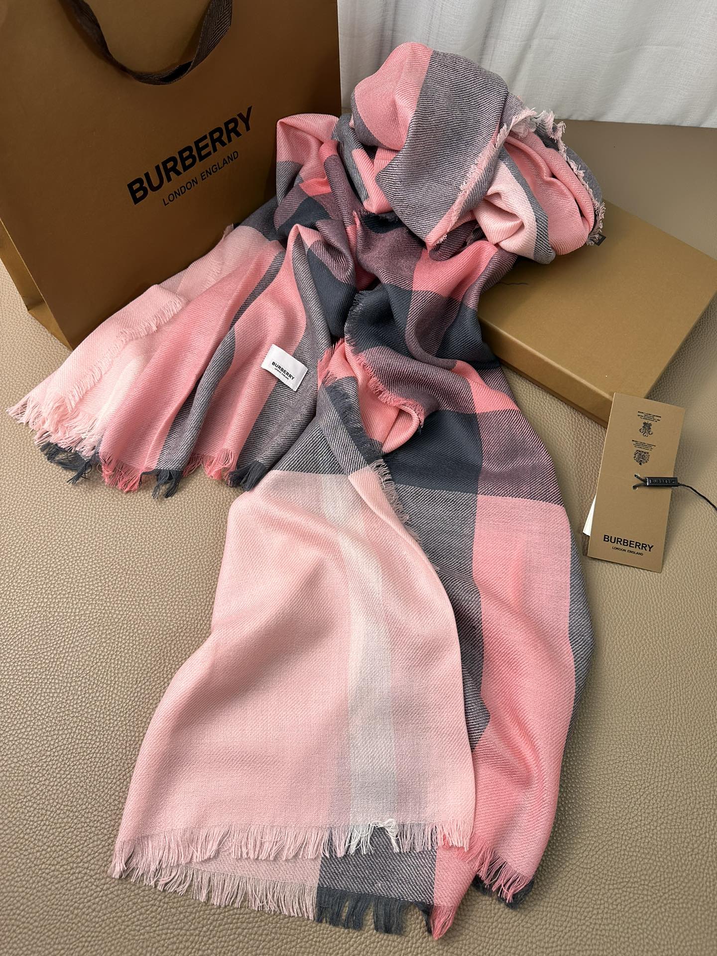 BURBERRY BBR SCARF 200 CM IN CASHMERE 474279
