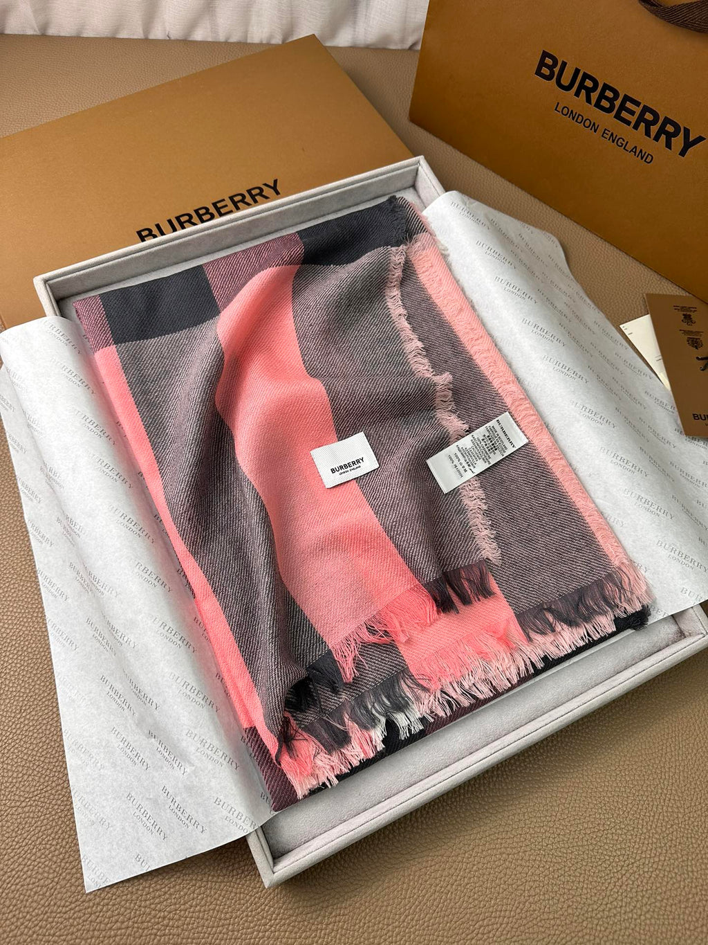 BURBERRY BBR SCARF 200 CM IN CASHMERE 474279