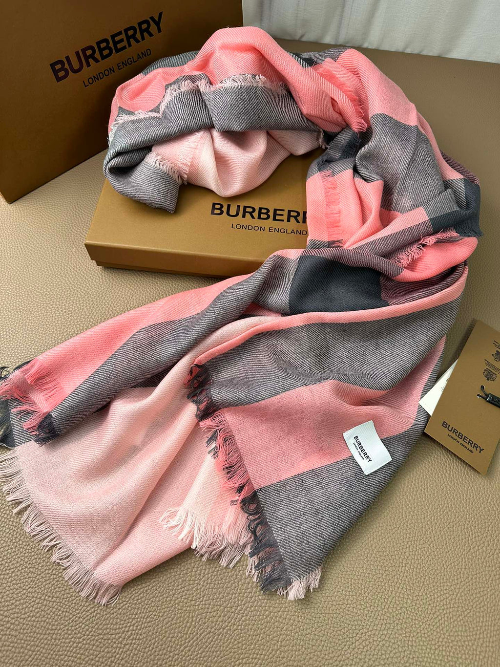BURBERRY BBR SCARF 200 CM IN CASHMERE 474279