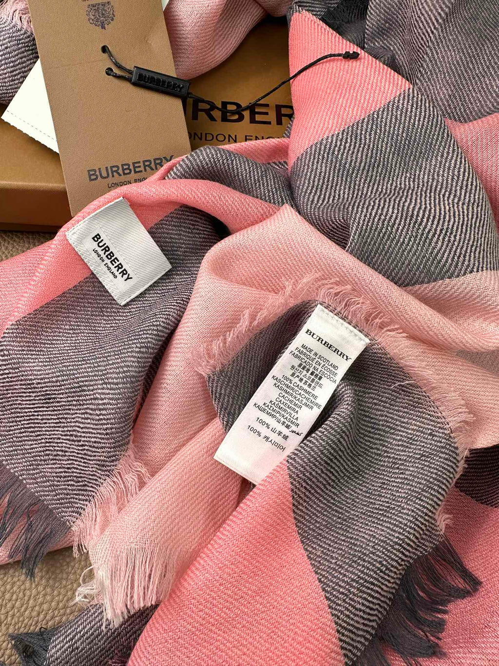BURBERRY BBR SCARF 200 CM IN CASHMERE 474279