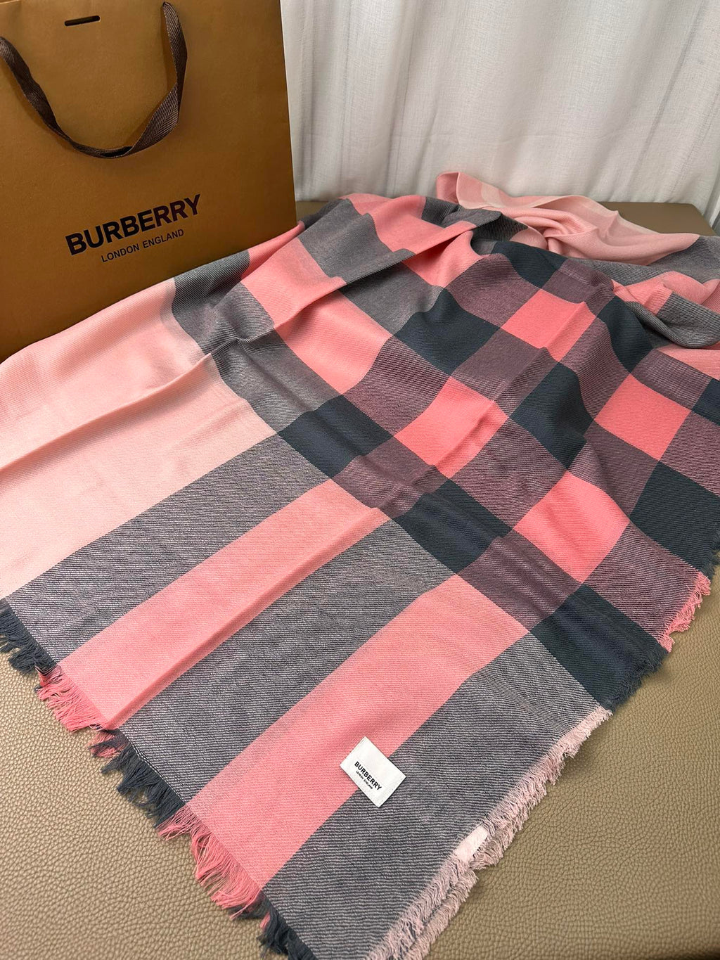 BURBERRY BBR SCARF 200 CM IN CASHMERE 474279