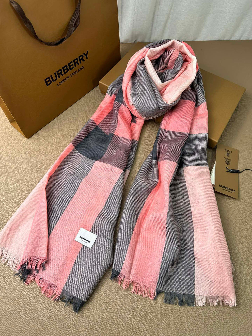 BURBERRY BBR SCARF 200 CM IN CASHMERE 474279