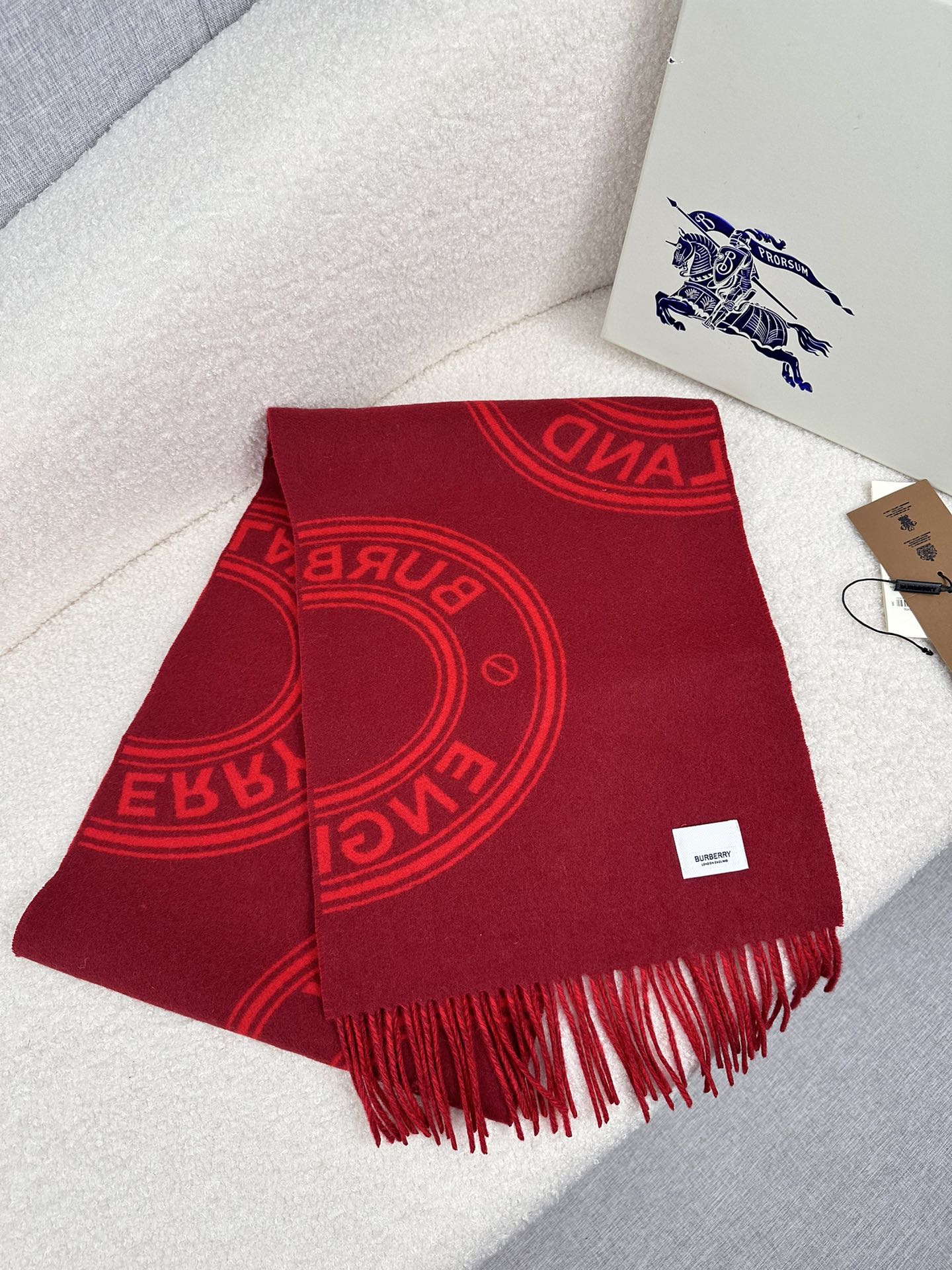 BURBERRY BBR SCARF IN CASHMERE 505316