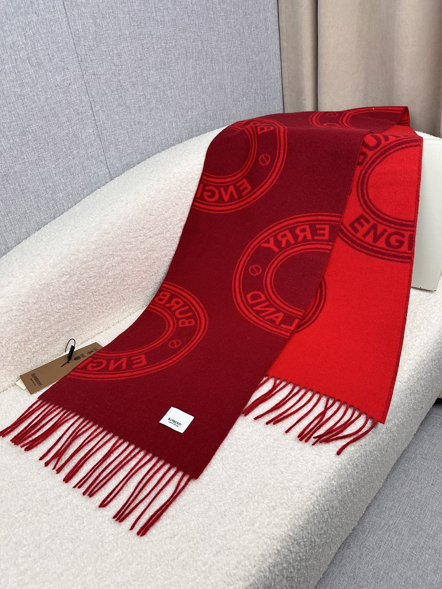 BURBERRY BBR SCARF IN CASHMERE 505316