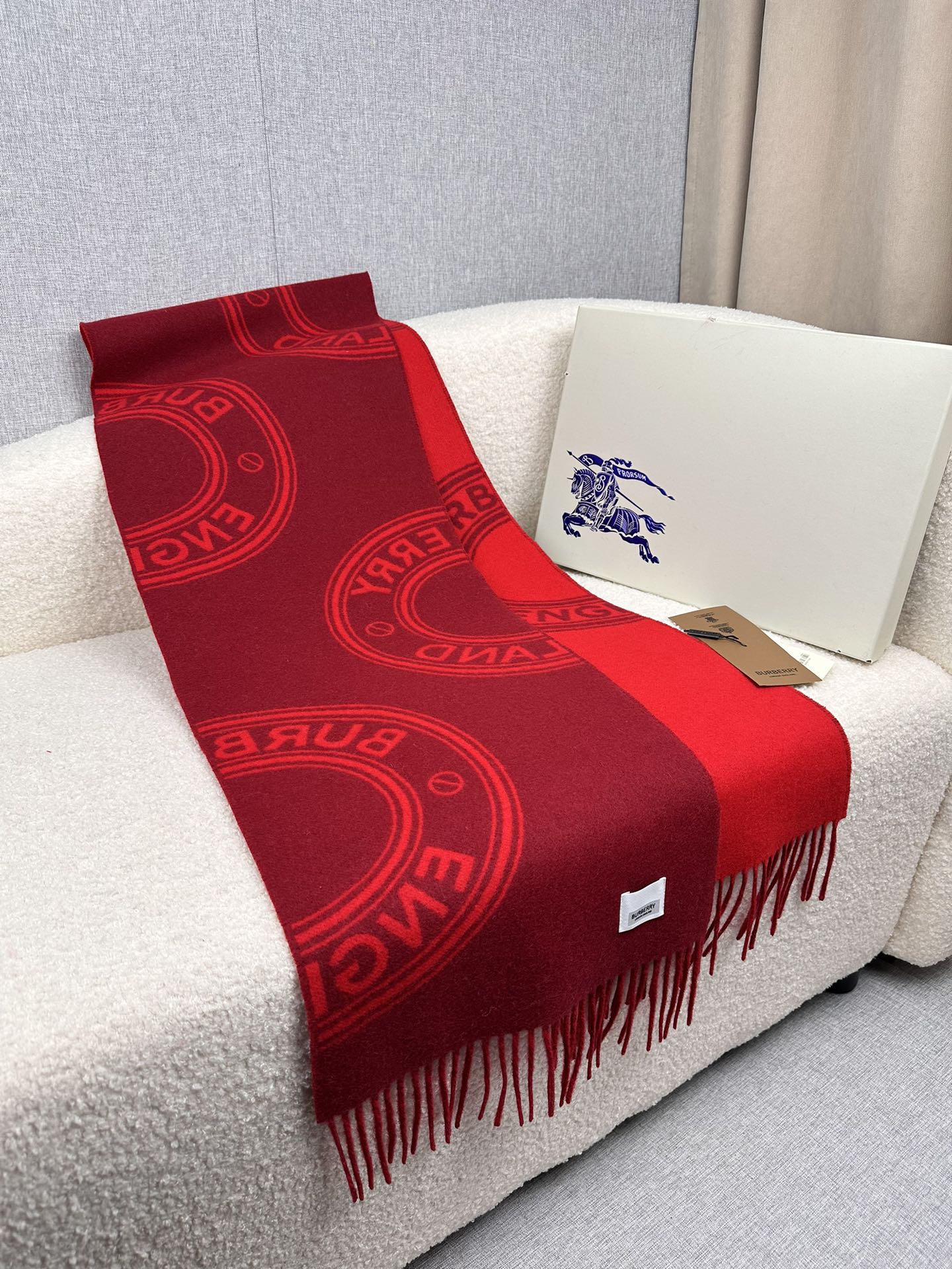 BURBERRY BBR SCARF IN CASHMERE 505316