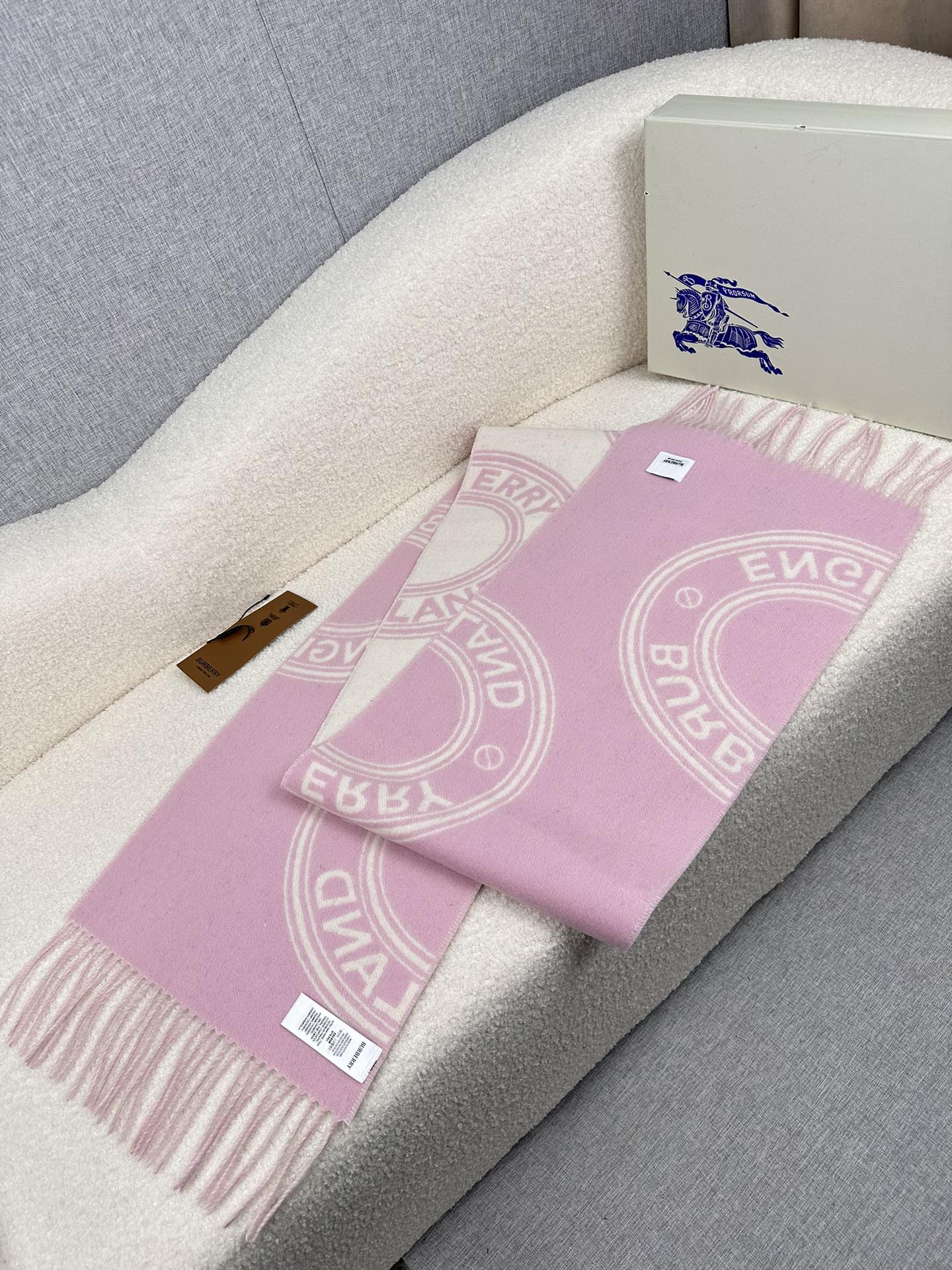 BURBERRY BBR SCARF IN CASHMERE 505318
