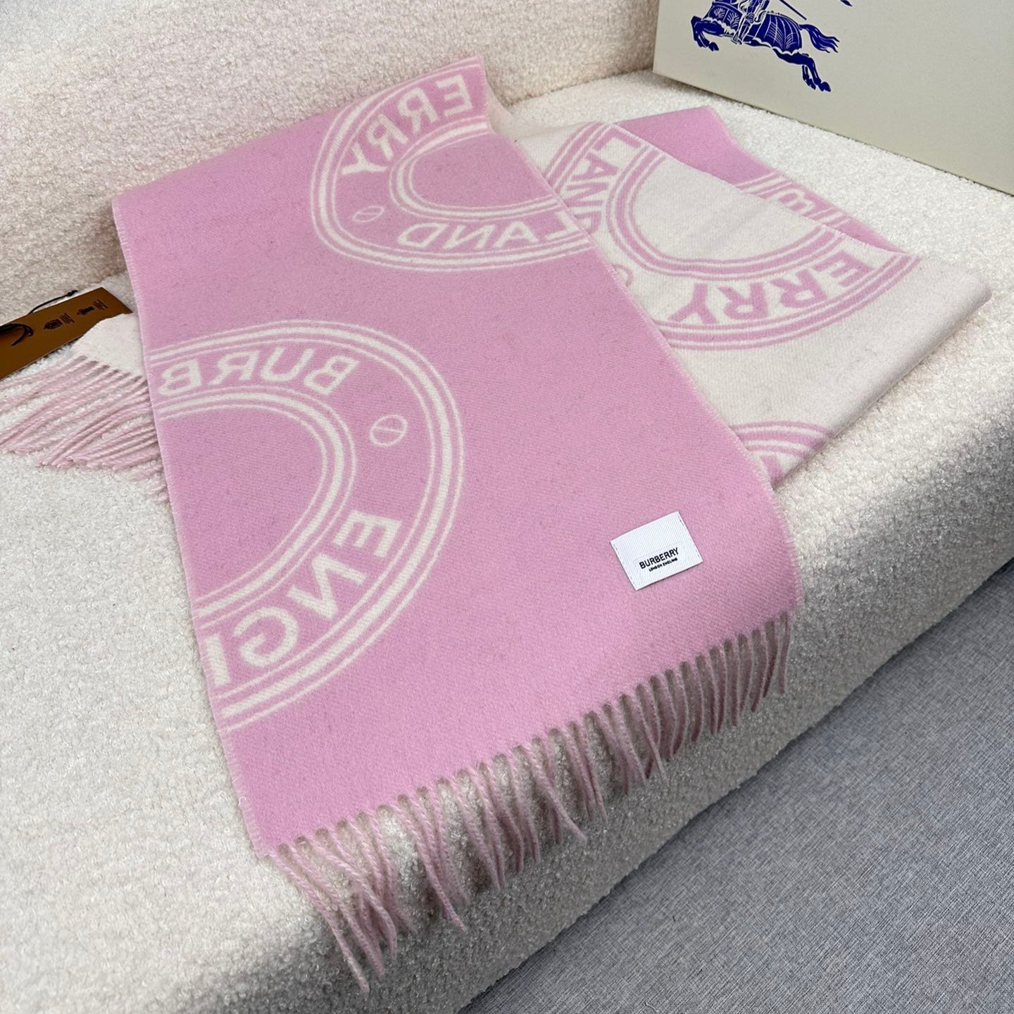 BURBERRY BBR SCARF IN CASHMERE 505318